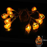 1,5M 10LED Halloween Led Light Kurpitsa Bat Ghost String Lamppu Riippuva Ornamentti Happy Halloween Party -kauhusisustus kotiin