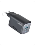 Anker 737 Prime 100W GaN 1x USB-A 2x USB-C Power Adapter - Black