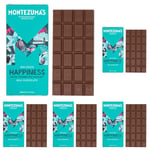 Montezuma's Happiness, 35% Cocoa, Milk Chocolate With Salted Caramelised Hazelnuts, Gluten Free, 90g Bar (Pack of 5)