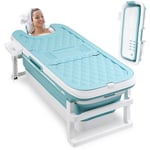 Baignoire pliable pour adulte avec couverture mobile Baignoire Portable Plastique Pour spa 149cm - Einfeben