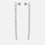 Ted Baker Women's Isalie: Crystal Baguette Slinky Drop Earrings - Silver