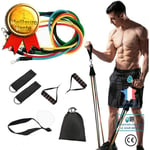 C® Exercise Resistance Bands 11 STS Set för män kvinnor, Fitness Stretch Workout Band för Home Gym Fitness