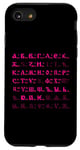 Coque pour iPhone SE (2020) / 7 / 8 Lettres cyrilliques de l'alphabet russe bukwiza russkaja futbolka