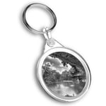 Keyring Circle - BW - Hamilton Pool Sinkhole Texas USA  #37083