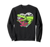 Heart Love Croc Hunter Crocodile Hunting Sweatshirt