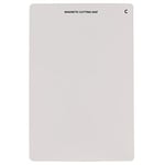 Vaessen creative Cut ˈEm Easy Tapis Magnétique C, Plaque de Remplacement, A5 Grande Taille pour Machine de Découpe et Gaufrage, Métal, Blanc