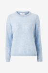 Selected FEMME - Tröja slfLive LS Knit O-neck - Blå