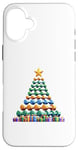 Coque pour iPhone 16 Plus Christmas Tree Haltère Poids Haltérophile Gymnase