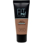 Maybelline New-York - Fond de Teint Fluide Fit Me! Matte & Poreless - Peaux normales à grasses - Teinte : 360 Mocha - 30 ml