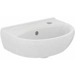 Ideal Standard - Alpha - Lave-main 40 cm, avec trop-plein, trou pour robinet , blanc R027501