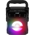 LinQ Wireless Light-up Speaker Black, Compact and Portable Design, Black