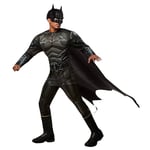 RUBIES - DC Officiel - THE BATMAN - Déguisement de Luxe pour Adultes - Taille STD - Costume avec Combinaison à Manches Longues, Cape et Masque