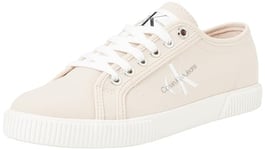 Calvin Klein Jeans Women Vulcanised Trainers Essential Vulcano Monogram, Pink (Whisper Pink/Bright White), 41