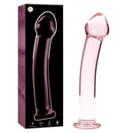 NEBULA SERIES BY IBIZA - MODEL 11_DILDO_BOROSILICATE GLASS_PINK 16 CM -O- 3 CM