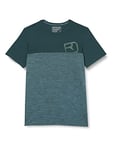 Ortovox 150 Cool Logo Ts Men's T-Shirt, Mens, T-Shirt, 84034, Green Pine, L