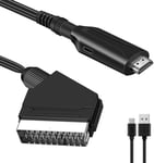 Convertisseur Audio/Vidéo Péritel vers HDMI, Convertisseur SCART vers HDMI, pour écran TV HD, Projecteur STB,VHS,Xbox,PS3,Sky Blu-Ray Lecteur DVD