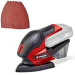 Einhell Power X-Change Cordless Detail Sander - 18V Electric Sander For Wood, Plaster And Metal - TE-OS 18/150 Li Solo Hand-Held Sander With Dust Collection (Battery Not Included)