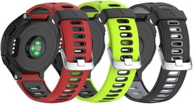 Replacement For Bracelet Garmin Forerunner 735xt/230/220/235/620/630 Boucle D'argent 3 Pcs Multicolore[Alp234112]