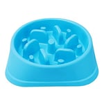 Dog Slow Feeder Bowl, Non Slip Puzzle Bowl - Anti-Gulping Pet Slower Food Feeding Dishes - Interactive Bloat Stop Dog Bowls - Durable Preventing Choking Healthy Design Dogs Bowl (Blue)