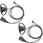 2 X Oreillette 1-Pin Style D Écouteur Casque Microphone Pour Motorola Tlkr Talkie Walkie Radio