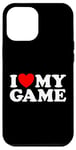 Coque pour iPhone 12 Pro Max J'adore mon jeu Funny On Gamer Win Play Sport, fan de jeux vidéo