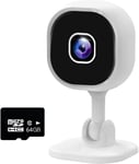 1080P Indoor Security Mini Camera for Baby, Pets Small Home Security Camera