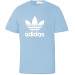 Adidas Men TREFOIL T-SHIRT T-shirt - Clear Sky, X-Large