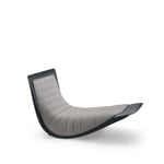 Zanotta - Rider Tilting Chaise Longue, Fabric Cat. 30 Tito 31803, Cowhide 95 0707 - Liggestoler - Ludovica & Roberto Palomba - Grå - Lær/Tekstilmateriale/Syntetisk