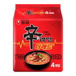 NONG SHIM SHIN RAMYUN THE RED - Korean Spicy Instant Noodles 125g (4 PACKS) NEW!