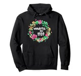 Wonderful Since 1939 86th Birthday Flower Born In 1939 Pullover Hoodie