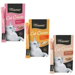 Miamor Cat Snack Cream prova-på-mix 18 x 15 g - Malt Cream, Multivitamin, Liver Paté