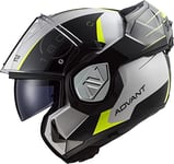 LS2, Casque Moto modulable ADVANT Codex Blanc Noir, XS