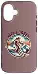 iPhone 16 Retro Vintage Wolf Creek Colorado Ski Resort Winter Skiing Case