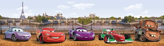 Frise Cars City Disney toutes les voitures au départ