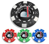 " HOLE IN ONE " POKER CHIP GOLF BALL MARKER. BLACK