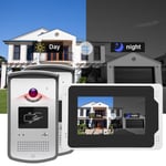 New 7in 1080P WiFi Video Card Doorbell Intercom 2 Outdoor Unit TFT Screen Rainpr