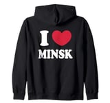 I Love Minsk Zip Hoodie