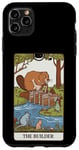 iPhone 11 Pro Max Fun Tarot Card The Builder Beaver Building Spiritual Reader Case