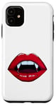 Coque pour iPhone 11 Sexy Red Lips Pink Tongue Lick Kiss Me Rouge à lèvres brillant