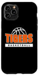 Coque pour iPhone 11 Pro Tigers Basketball Team – Idée cadeau sport mascotte tigre