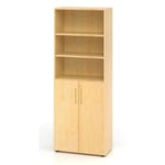 Armoire contemporaine 3 étagères + portes basses Ezra eta. V968T3