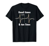 Funny maths joke, tan lines, geek, science, physics T-Shirt