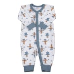 Joha Scarecrow Ull Bambus Jumpsuit Off White/Blue