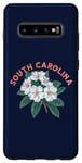 Coque pour Galaxy S10+ South Carolina Mountain Laurel Logo Minimalist Art