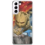 ERT GROUP Coque de téléphone Portable pour Samsung S21 Original et sous Licence Officielle Marvel Motif Groot 003 Parfaitement adapté à la Forme du téléphone Portable, Coque en TPU