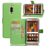 Huawei Mate 9 Pro      Pu Wallet Case    [Green]