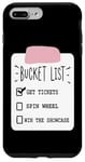 Coque pour iPhone 7 Plus/8 Plus Bucket List Obtenir des billets Spin Wheel Win Game Show Hilarant