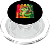 Nouvel An chinois du serpent vert 2025 Zodiaque Lunaire PopSockets PopGrip pour MagSafe