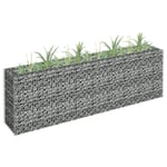 vidaXL gabion-højbed 180x30x60 cm galvaniseret stål