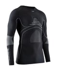 X-Bionic Energy Accumulator 4.0 T-Shirt Maillot de Compression Manches Longues Haut sous-vêtement Homme, Charcoal/Pearl Grey, FR : 2XL (Taille Fabricant : XXL)